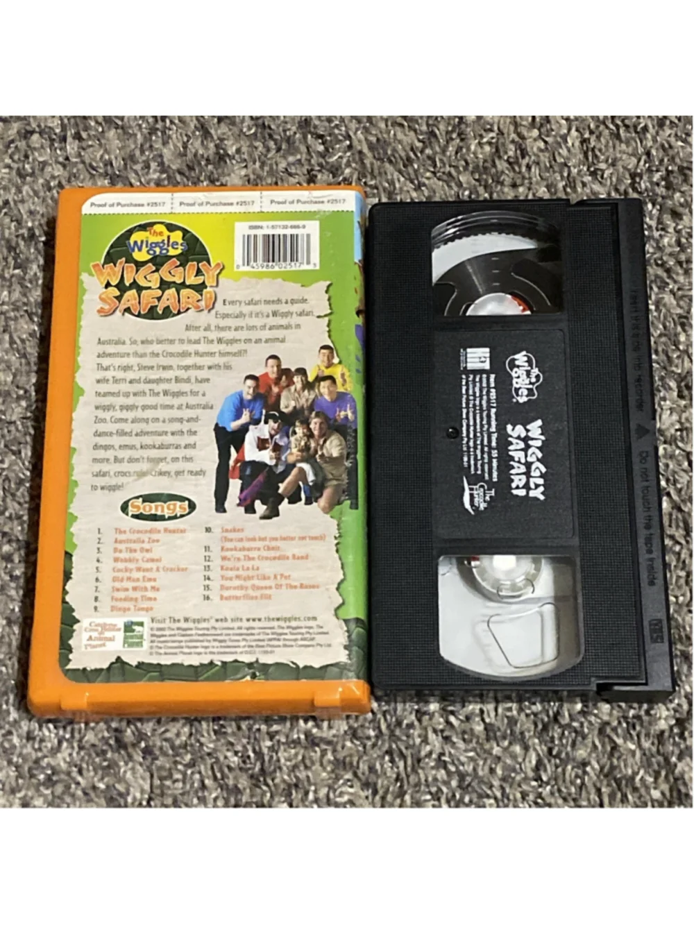 The Wiggles - Wiggly Safari (VHS 2002) Steve Irwin Crocodile Hunter Children TV